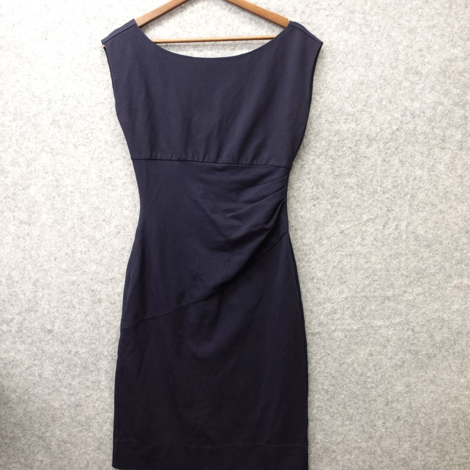 Dvf Navy Sheath Cocktail Dress S 6 Blue Diane Von Furstenberg Jori Ruched Fitted